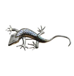 Vintage Sterling Silver Lizard Brooch/Pendant