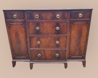 Georgian Style Credenza/Server Table/sideboard With Brass Hardware Made In England