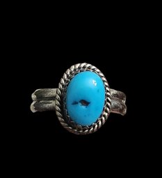 Vintage Native American Sterling Silver Ring, Size 5.5