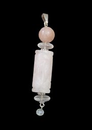 Beautiful Vintage Pink Crystal Color Pendant