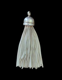 Beautiful Vintage Italian Sterling Silver Tassel Pendant