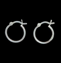 Vintage Sterling Silver Hoop Earrings