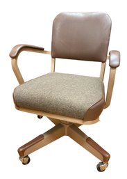 A Vintage Mid-century Modern Swivel Desk Chair Made By United Chair Co. USA