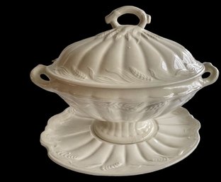 Vtg Royal Staffordshire Wilkinson England Soup Tureen W/underplate  (read Description)