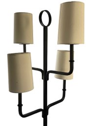 1960's Tommi Parzinger Elegant Wrought Iron Floor Lamp