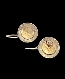 Vintage Sterling Silver And Vermeil Earrings