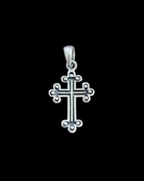 Vintage Sterling Silver Cross Pendant