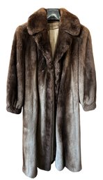 A Lovely MAXIMILIAN Brown Mink Fur Coat- Size S