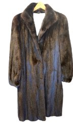 A Lovely Black Mink Fur Coat Size XS/ S