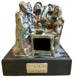 Signed Judaica Silver Sculpture By Yoel Zidon For Hadary Silver Arts.