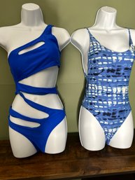 2 Swimsuits Daring And Strappy