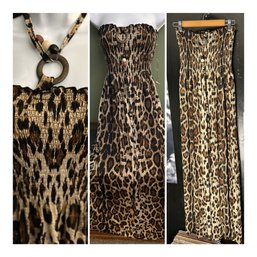 Leopard Sundress Coverup By Brave Soul