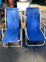 2 Backpack Beach Chairs