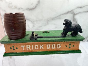 Cast Iron Trick Dog Bank