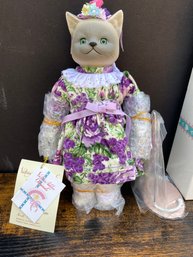 Collectible Goebel Cat Doll - Victoria Ashley Originals