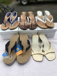 More Brand New Women's Size 8.5 Sandals - 5 Pr