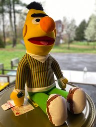 NWT Plush Bert From Sesame Street XL Size By Applause