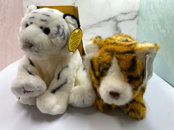 Small Set Of Tigers White And Orange - GUND