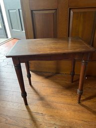 Antique Turned Leg Table