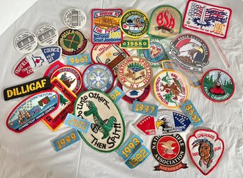 Lot Of Assorted Vintage Patches & Local Pins