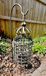 Metal Garden Lantern With Hanging Stake