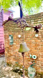 Hanging Garden Sculpture With Bell