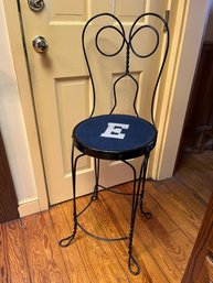 Vintage Metal Ice Cream Parlor Counter Height Chair