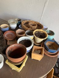 Lot Of Pots For Indoor And Outdoor Plants