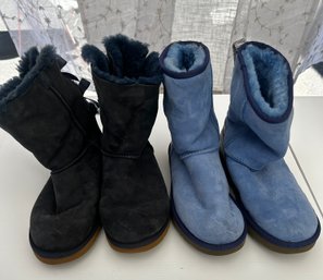 UGG Boots Navy And Sky Blue - Size 9