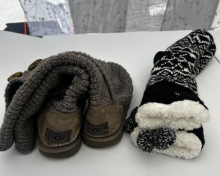 Long UGG Boots - Size 9 & NWT Winter Socks