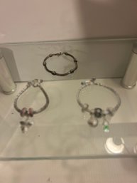 3 Pandora Style Bracelets