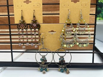 Dangly Earrings With Silver Posts