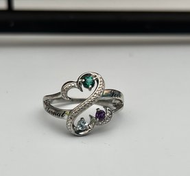 Silver 925 Mothers Ring