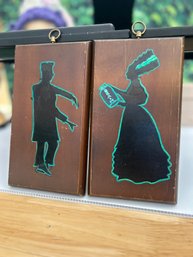 Wood Halloween Silhouettes