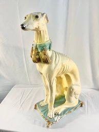 Vintage/ Mid Century Lustrestone Plaster Dog Statue