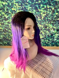 Purple Pink Hombre Wig - Brand New