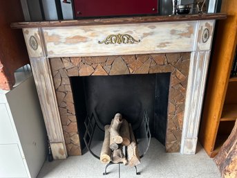 Refurbished Fireplace Mantle From 1800s