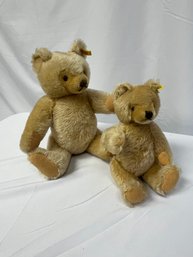 Pair Of Vintage Steiff Teddy Bears With Tags