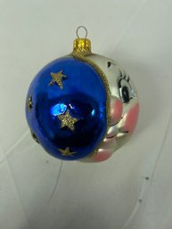 Vintage Sun & Moon Christmas Ornament