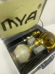 Elegant Gold-Trimmed Hookah Set With Custom Carrying Case