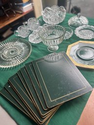 Cut Crystal Collection And Placemats