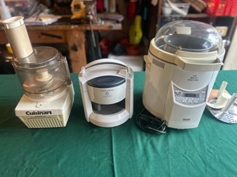 3 Appliances, Cuisinart, Bread Maker, Industrial Can Opener