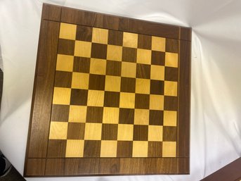 Classic Vintage Wooden Checkerboard