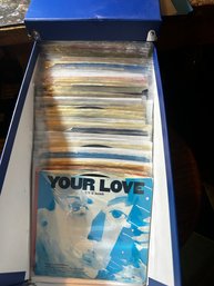 Box Of 50plus 45' Records, Songs From 50s To The 80s