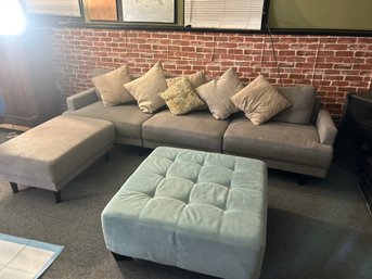 Grey Modular Sectional Couch - 1 Year Old