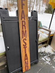 Handpainted 'Farmstand' Sign 52' Tall!