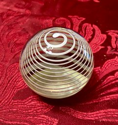 Swirly Crystal Paper Weight