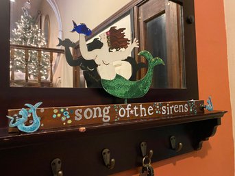 Metal Mermaid And Handpainted Sign