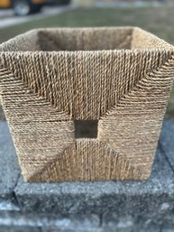 Wicker Cube/Stand/Basket