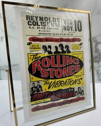 Framed Rolling Stone Concert Advertisement